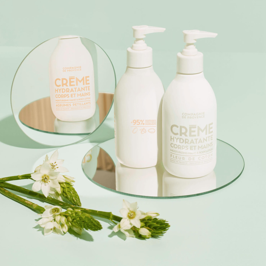 Compagnie De Provence Crème Mains & Corps 300ml Fleur De Coton - Compagnie De Provence