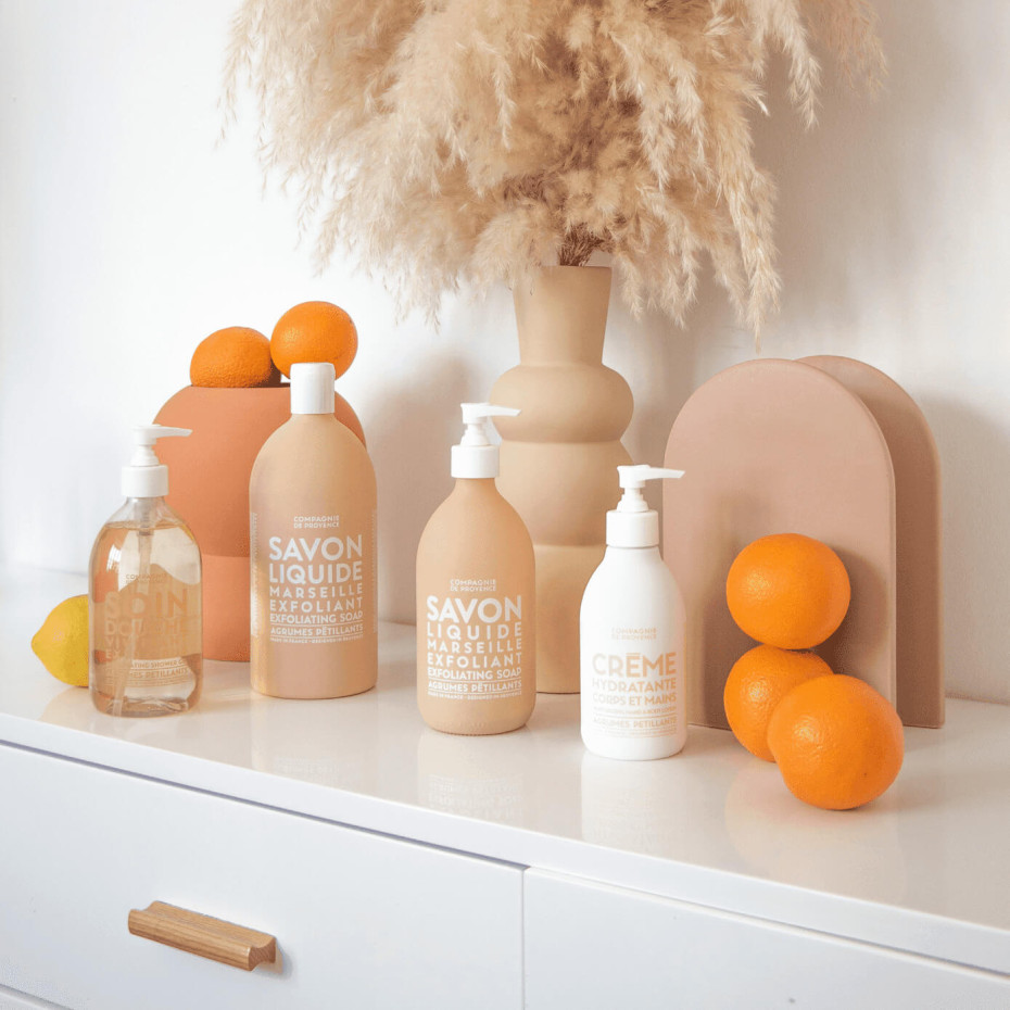 Compagnie De Provence Duo Savon Liquide Exfoliant Et Crème Mains - Compagnie De Provence