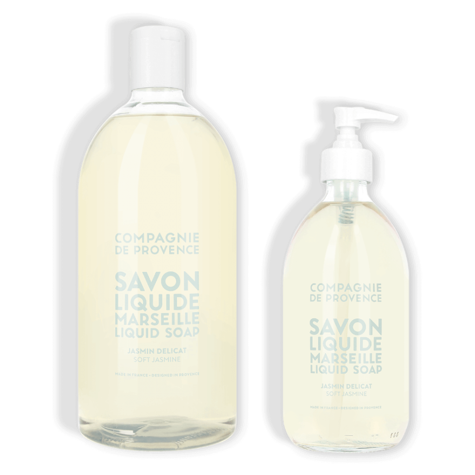 compagnie de provence Duo savon liquide & sa recharge Jasmin Délicat - Compagnie de Provence