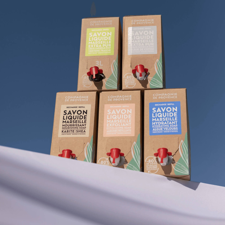 Compagnie De Provence Savon Liquide De Marseille - Eco-recharge 3L Fleur De Coton - Compagnie De Provence