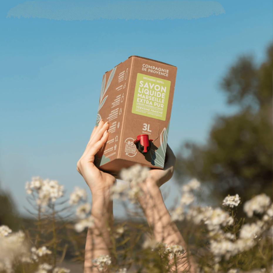 Compagnie De Provence Savon Liquide De Marseille - Eco-recharge 3L Verveine Fraîche - Compagnie De Provence