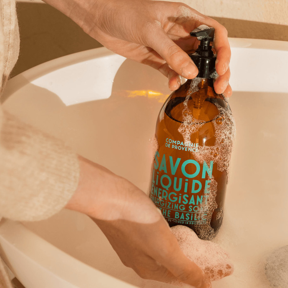Compagnie De Provence Savon Liquide Marseille 500ml Menthe Basilic - Compagnie De Provence