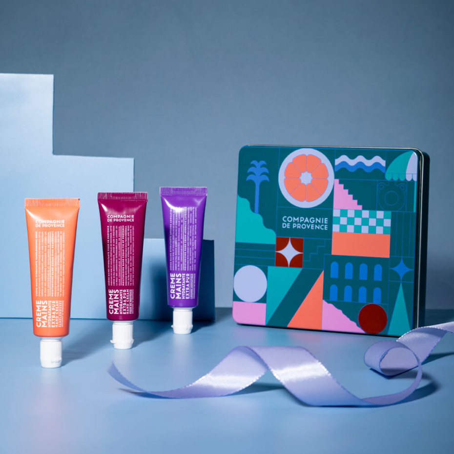 Compagnie De Provence Trio Crèmes Mains Figue Pamplemousse Lavande - Coffret Soin Mains - Compagnie De Provence