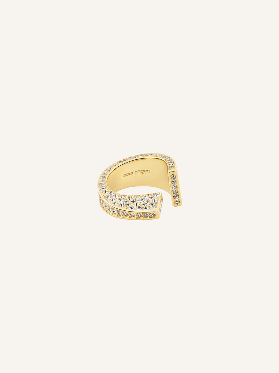 Courrèges BAGUE ONE À STRASS