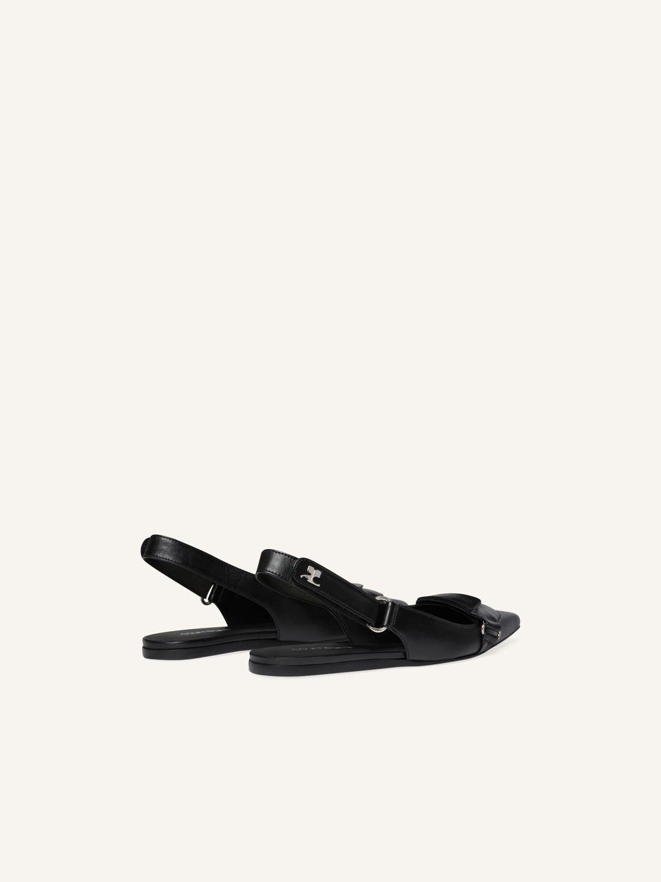 Courrèges BALLERINES SLINGBACK RACER EN CUIR