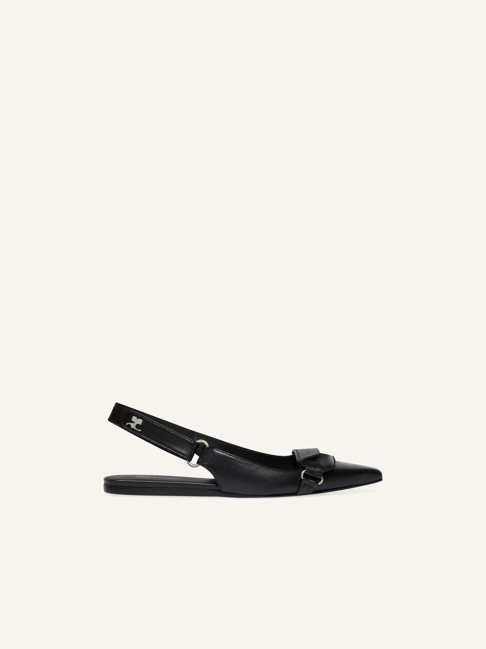 courrèges BALLERINES SLINGBACK RACER EN CUIR