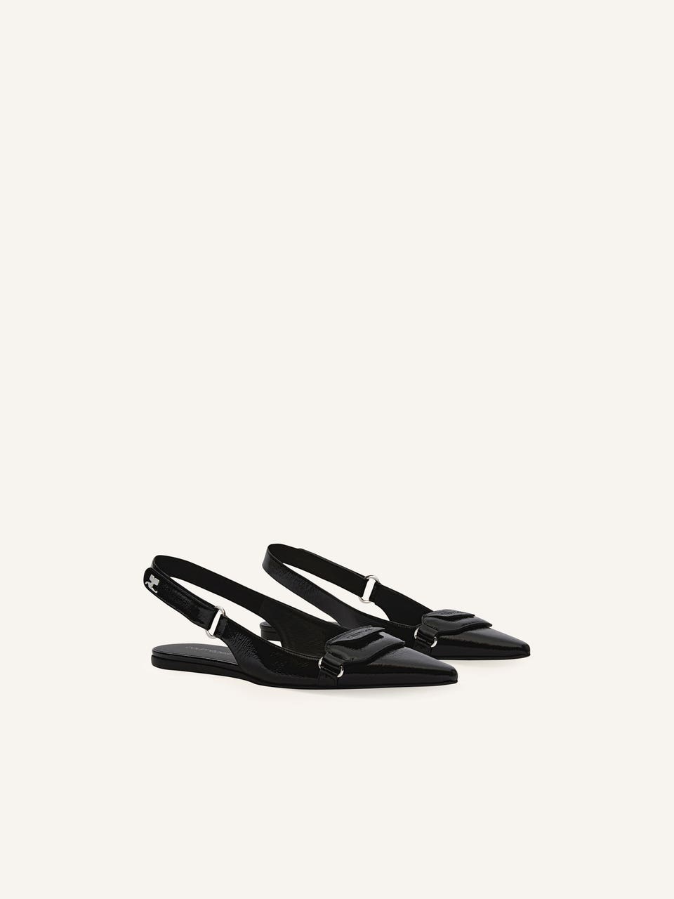 Courrèges BALLERINES SLINGBACK RACER EN VINYLE