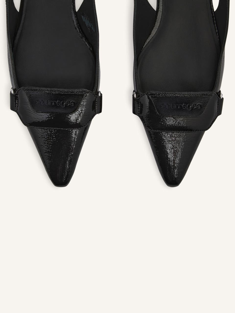 Courrèges BALLERINES SLINGBACK RACER EN VINYLE