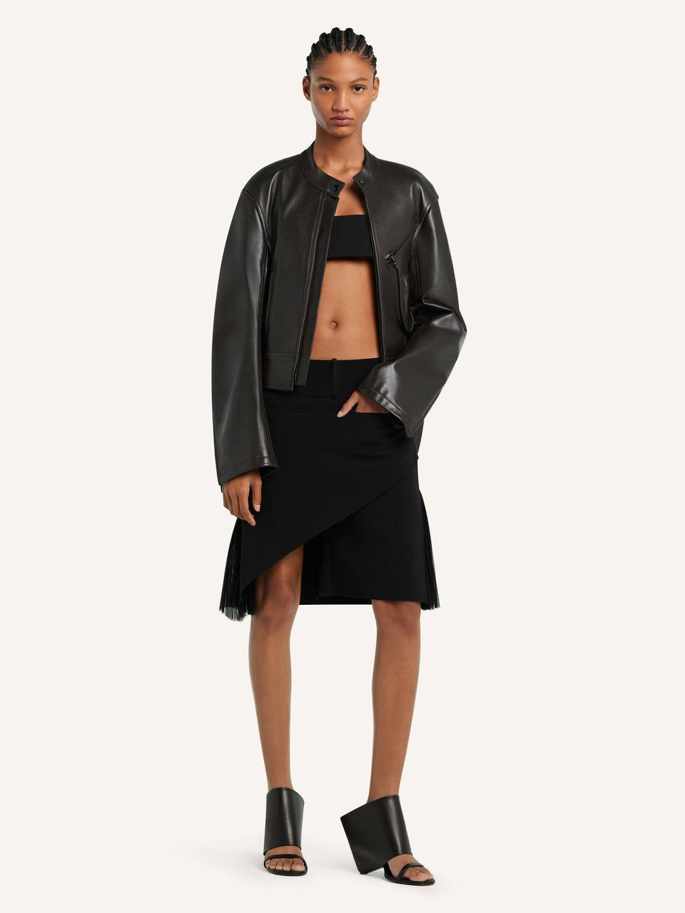 Courrèges BIKER SCUBA EN CUIR