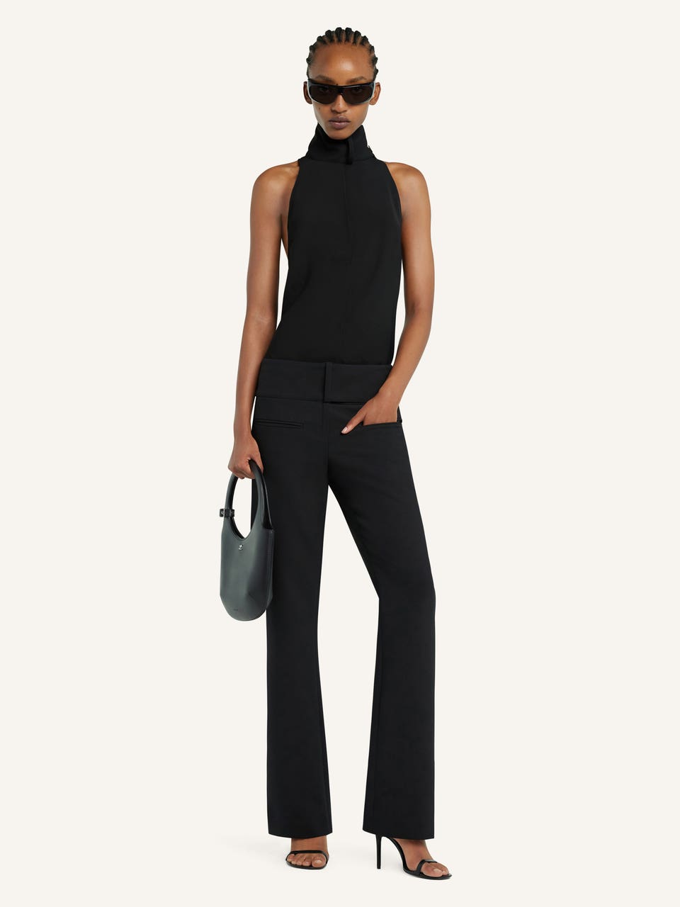 Courrèges BLOUSE COL FOULARD SANS MANCHES