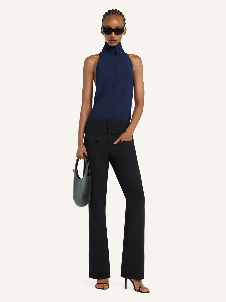 Courrèges BLOUSE COL FOULARD SANS MANCHES