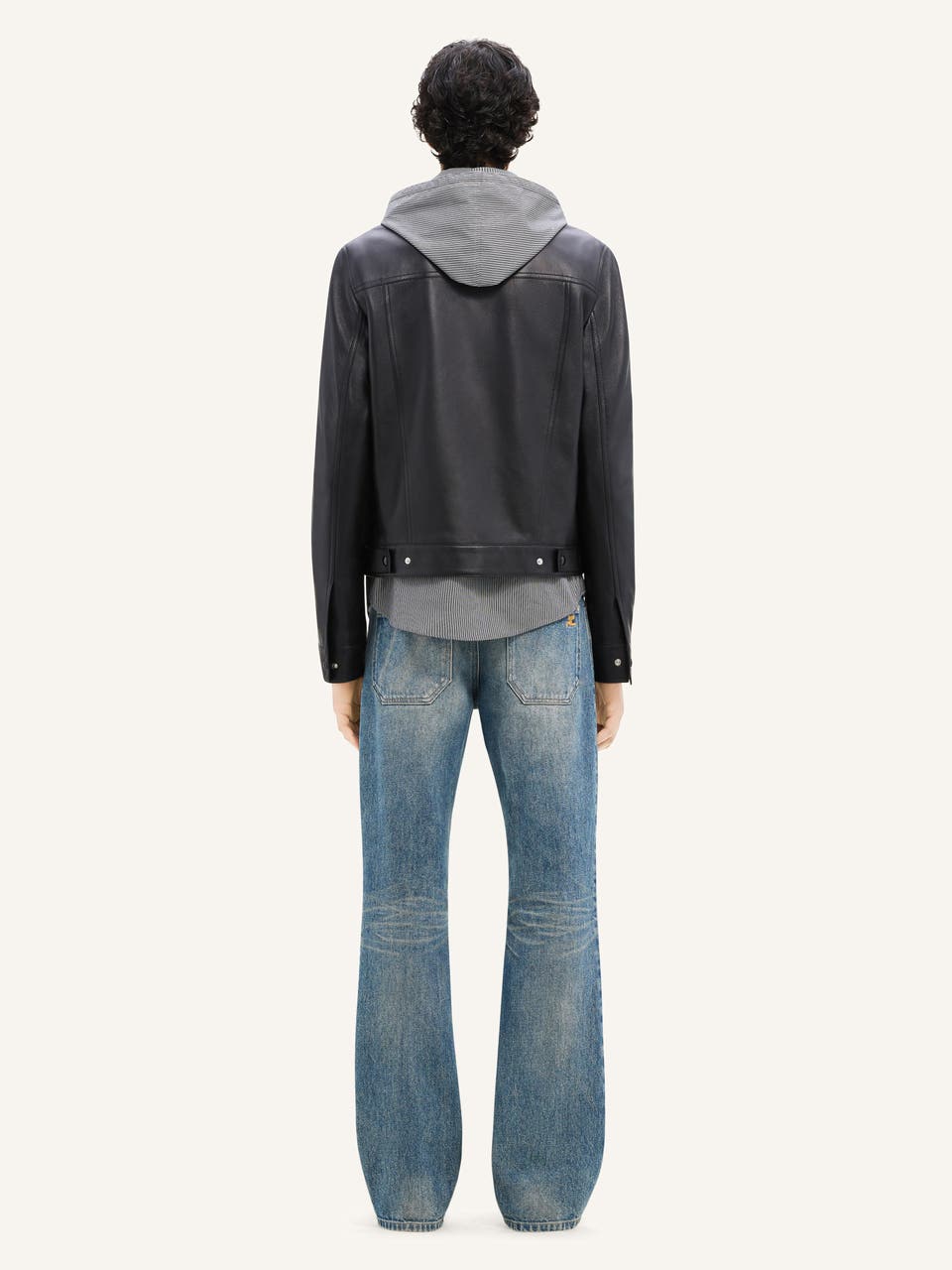 Courrèges BLOUSON TRUCKER EN CUIR