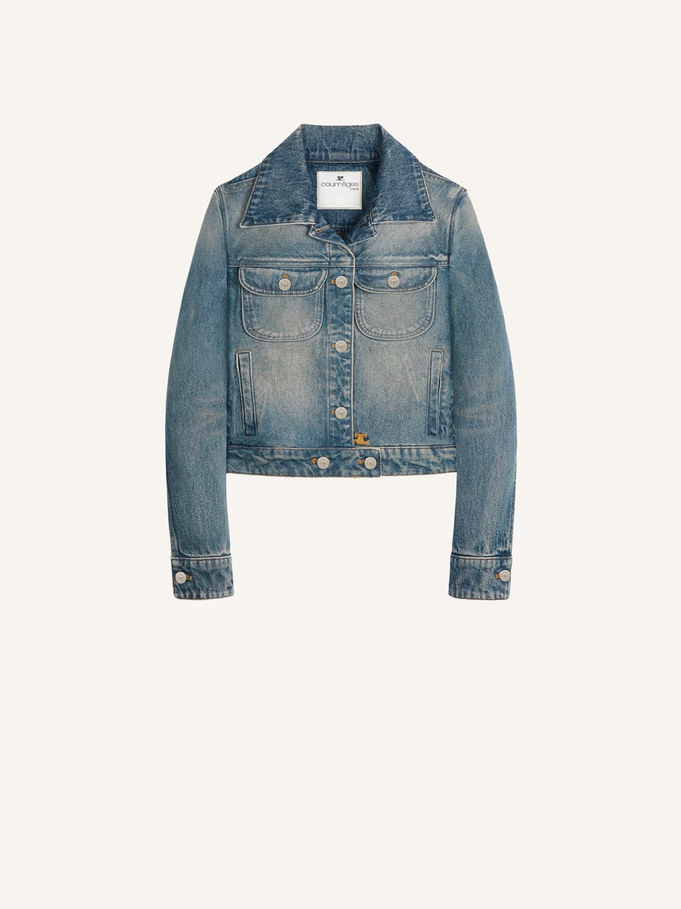 courrèges BLOUSON TRUCKER EN DENIM