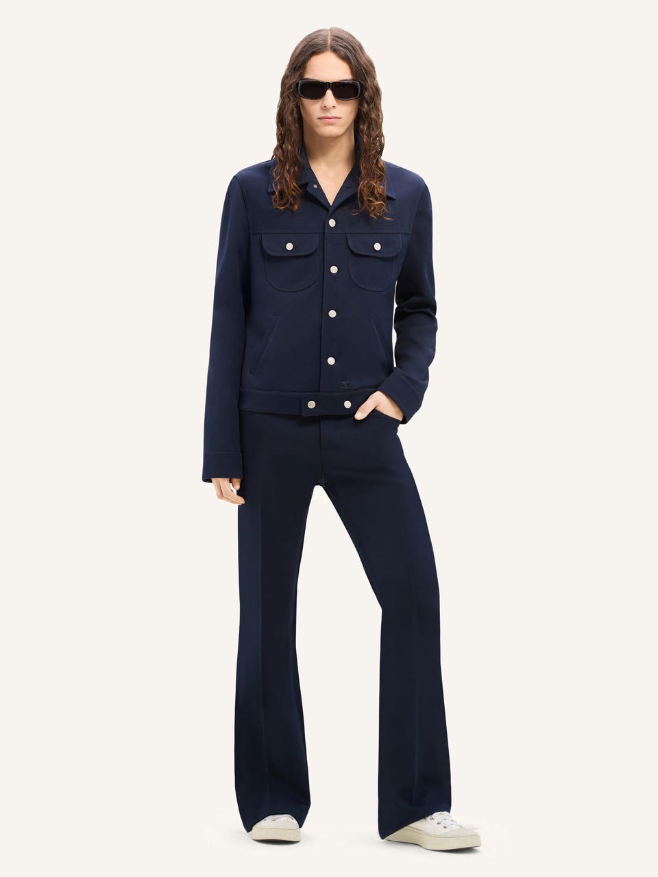 Courrèges BLOUSON TRUCKER EN TWILL