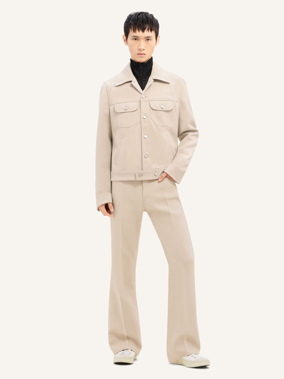 Courrèges BLOUSON TRUCKER EN TWILL