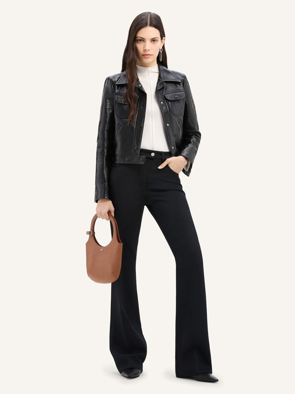 Courrèges BLOUSON TRUCKER EN VINYLE