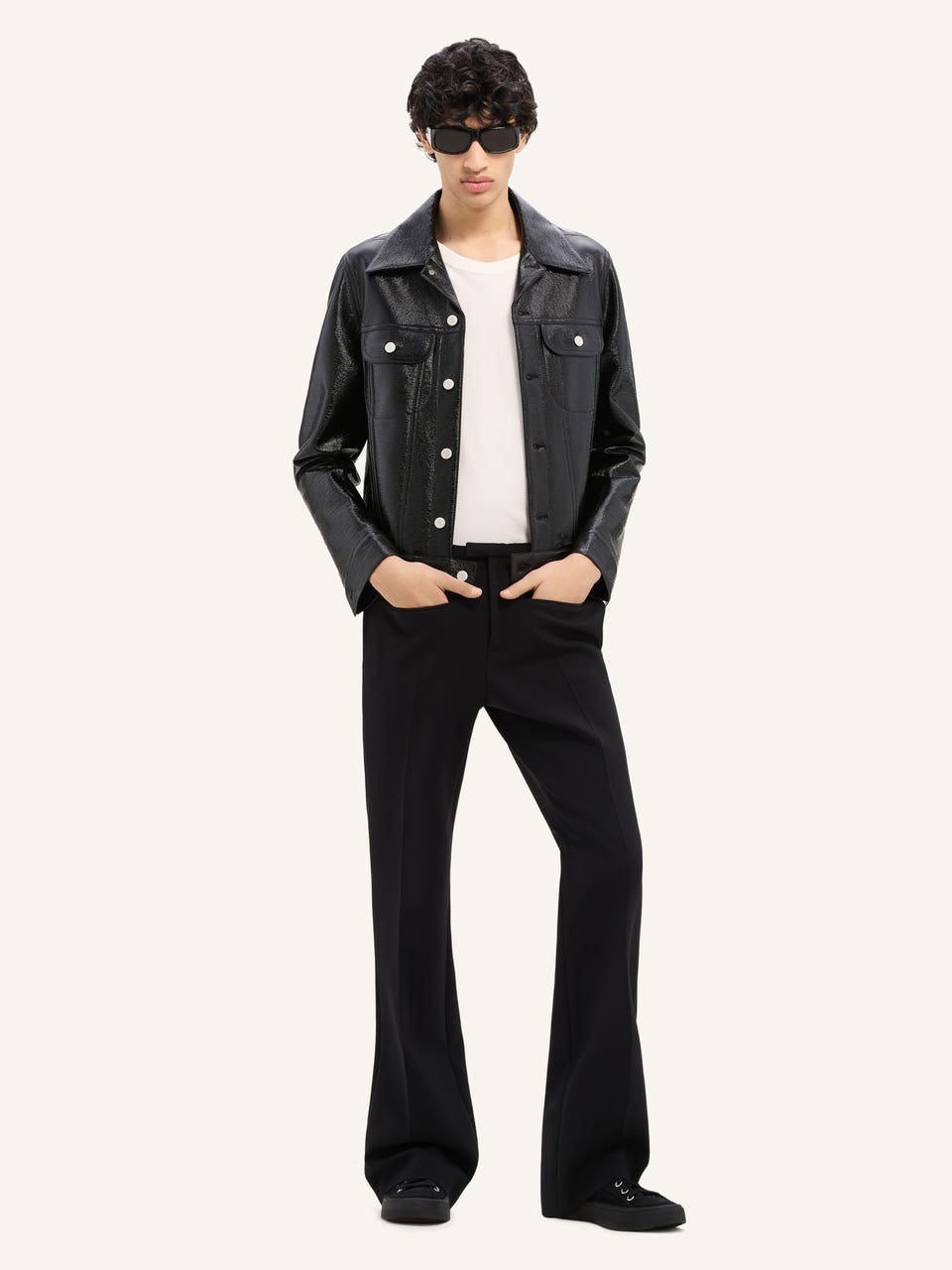 Courrèges BLOUSON TRUCKER EN VINYLE