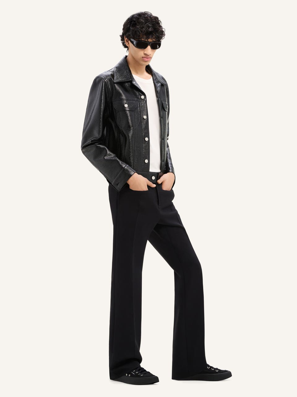 Courrèges BLOUSON TRUCKER EN VINYLE