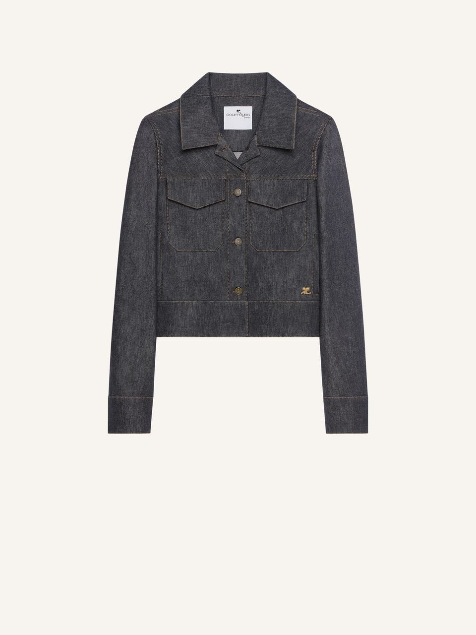 courrèges BLOUSON TRUCKER UTILITAIRE EN DENIM