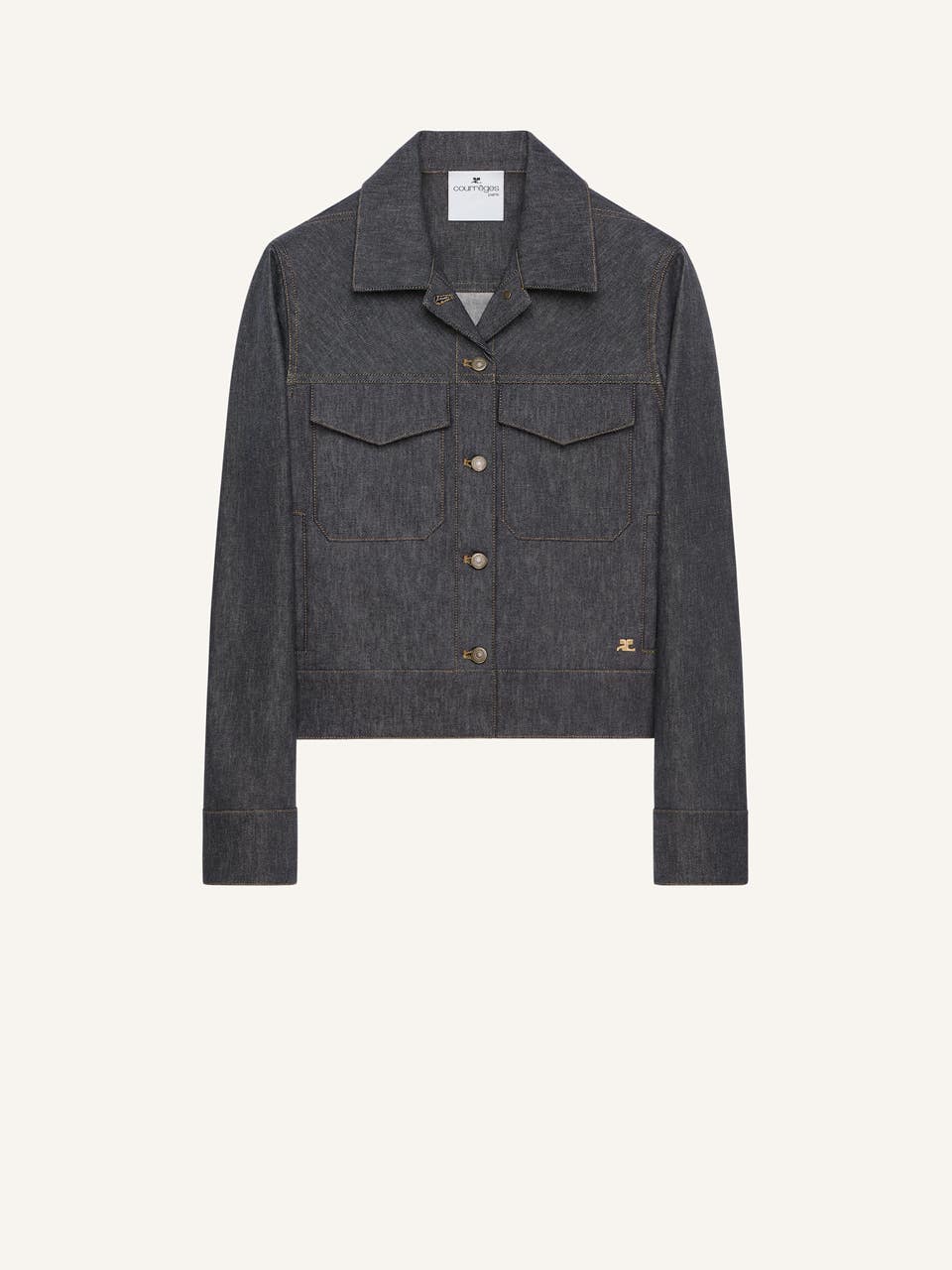 courrèges BLOUSON TRUCKER UTILITAIRE EN DENIM