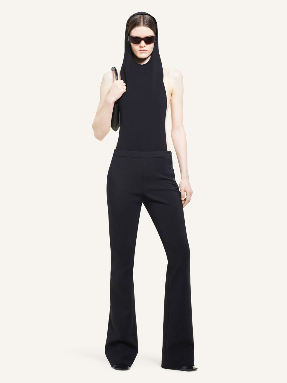 Courrèges BODY À CAPUCHE CARRÉ MAGIQUE