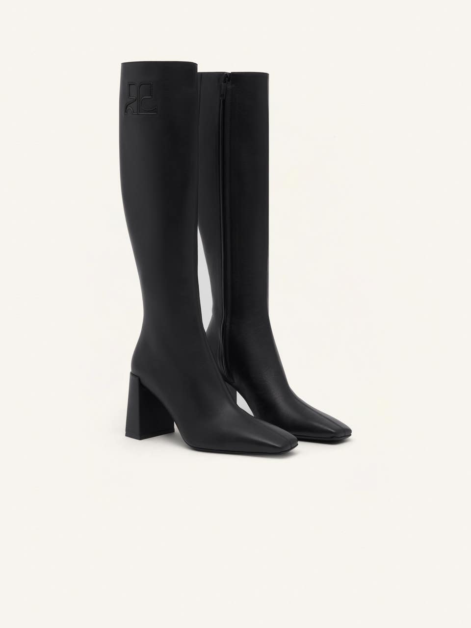 Courrèges BOTTE HÉRITAGE EN CUIR