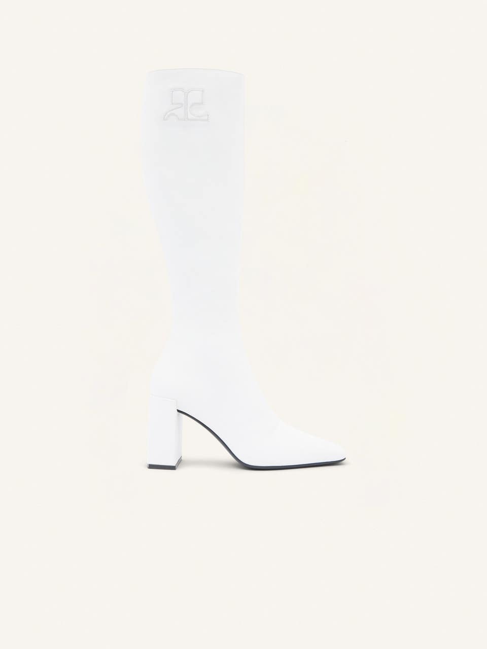 courrèges BOTTE HÉRITAGE EN CUIR