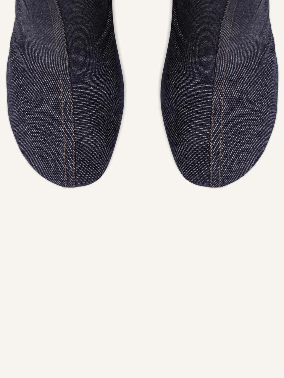 Courrèges BOTTES OBLIQUE EN DENIM