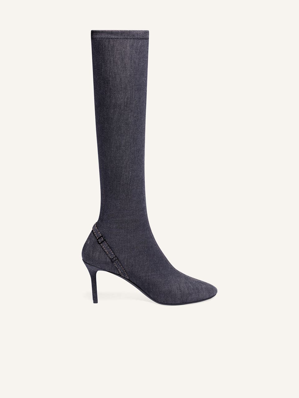 courrèges BOTTES OBLIQUE EN DENIM