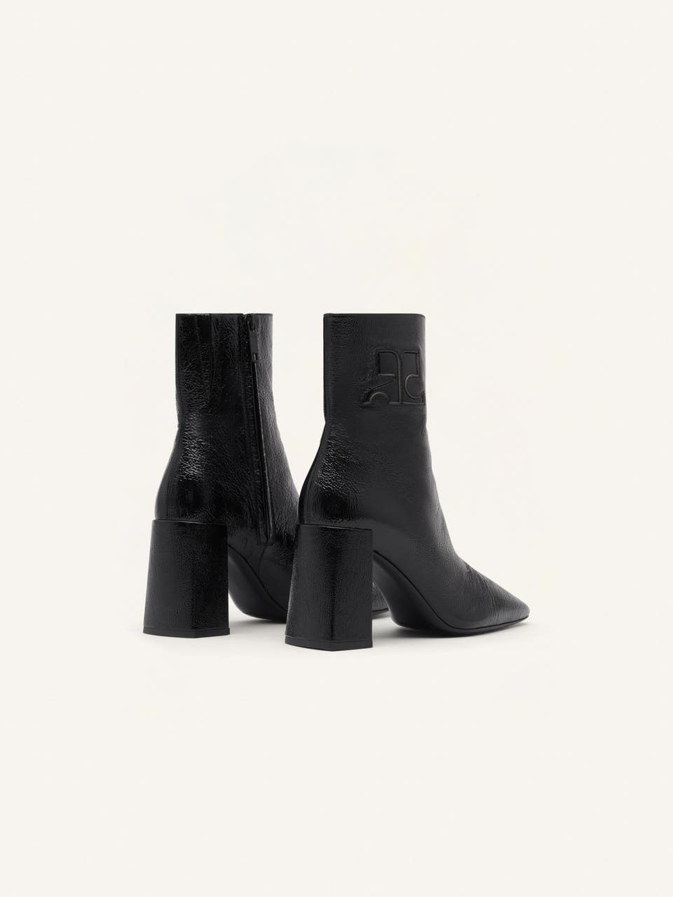 Courrèges BOTTINES HÉRITAGE CUIR NAPLACK