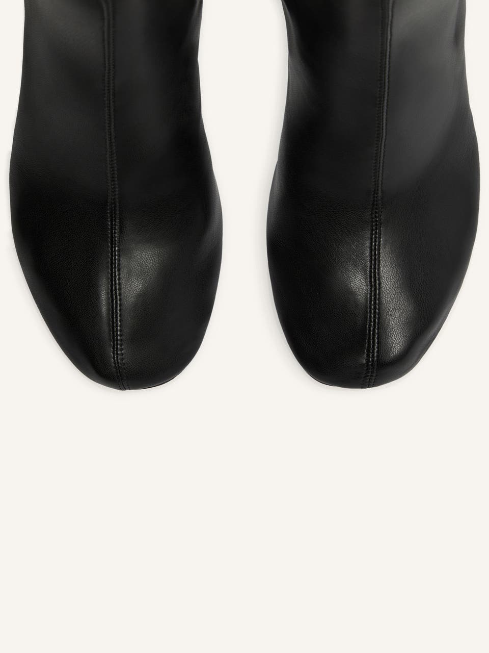 Courrèges BOTTINES OBLIQUE EFFET CUIR STRETCH