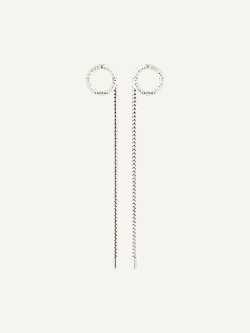 Courrèges BOUCLES D'OREILLES HOLY CHAÎNE
