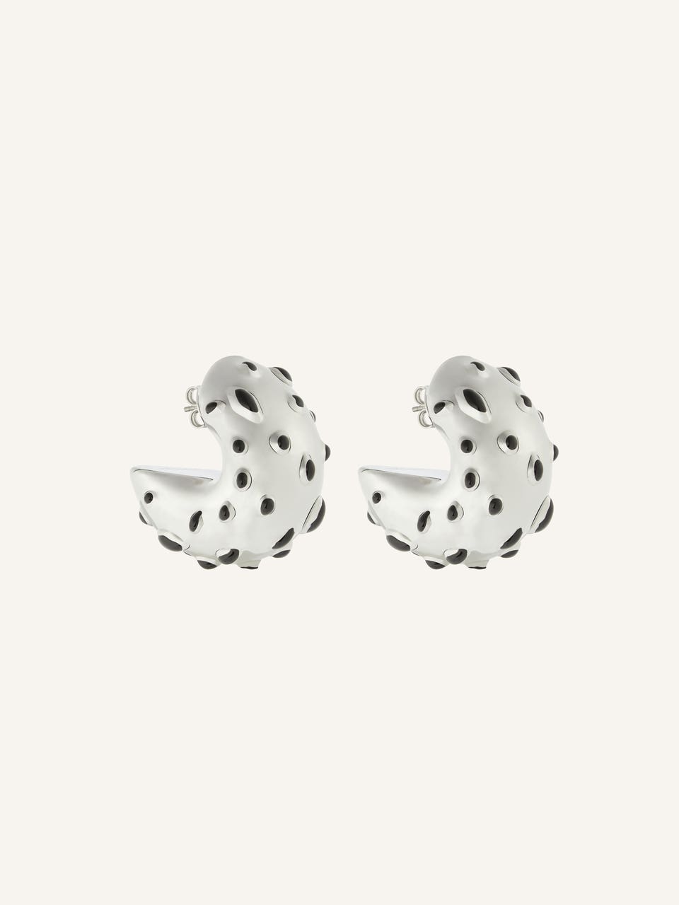 Courrèges BOUCLES D'OREILLES INFINI MOUCHETÉES