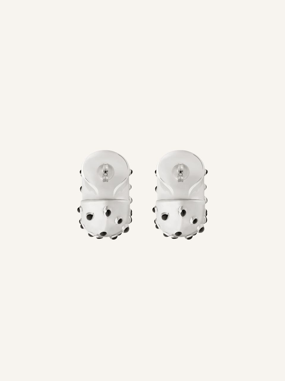 Courrèges BOUCLES D'OREILLES INFINI MOUCHETÉES