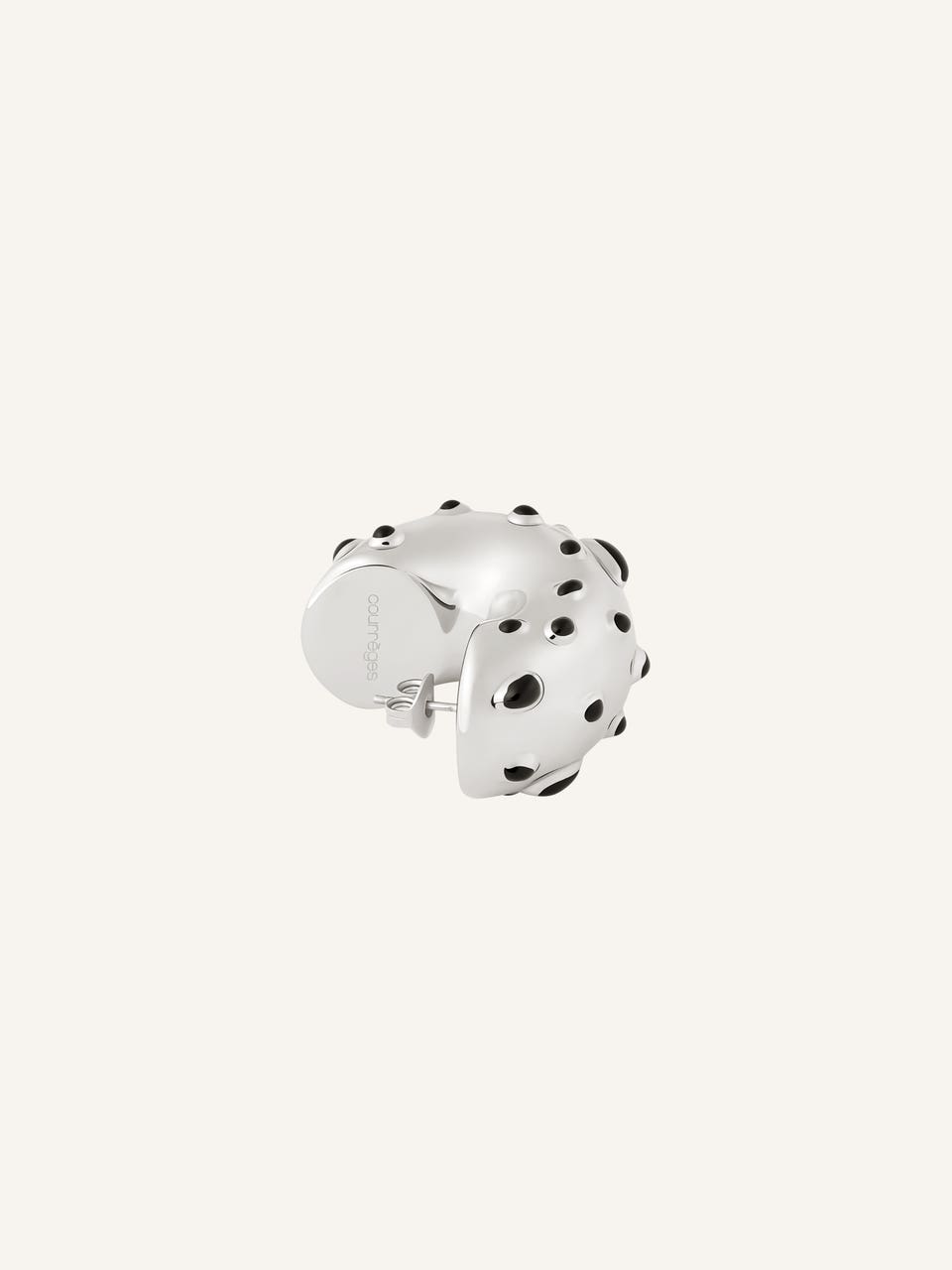 Courrèges BOUCLES D'OREILLES INFINI MOUCHETÉES