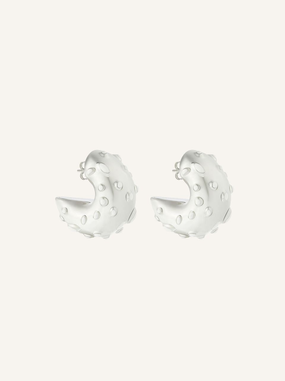 Courrèges BOUCLES D'OREILLES INFINI MOUCHETÉES