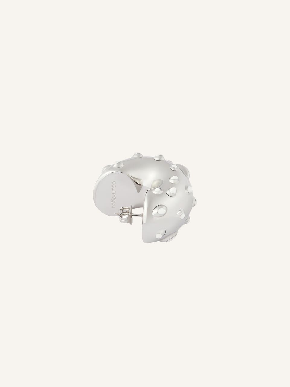 Courrèges BOUCLES D'OREILLES INFINI MOUCHETÉES