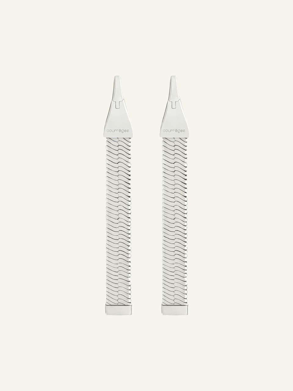 Courrèges BOUCLES D'OREILLES ONE CHAÎNE SERPENT