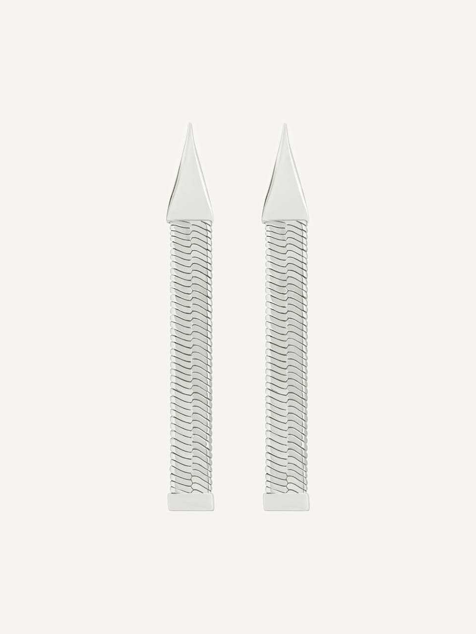 courrèges BOUCLES D'OREILLES ONE CHAÎNE SERPENT