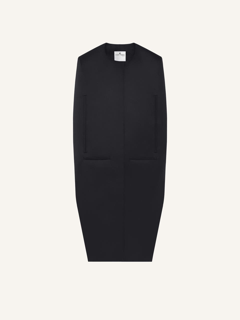 courrèges CAPE EN SATIN