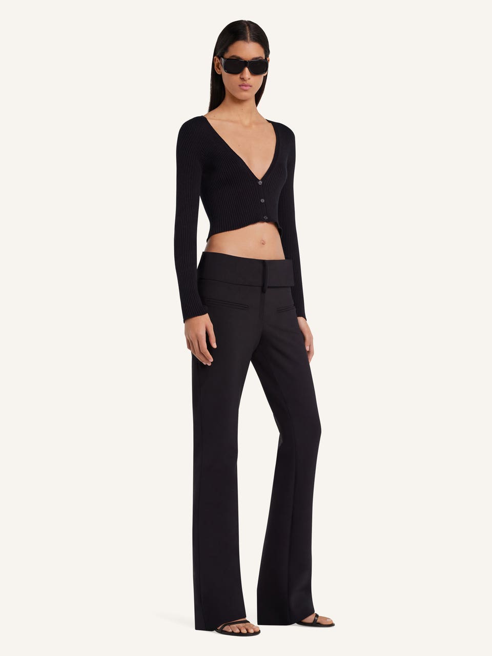 Courrèges CARDIGAN SOLAR EN MAILLE