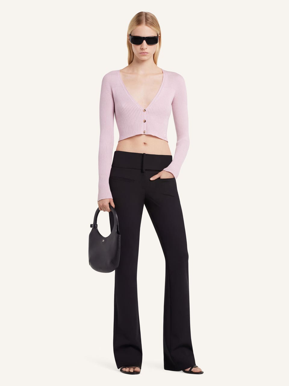 Courrèges CARDIGAN SOLAR EN MAILLE