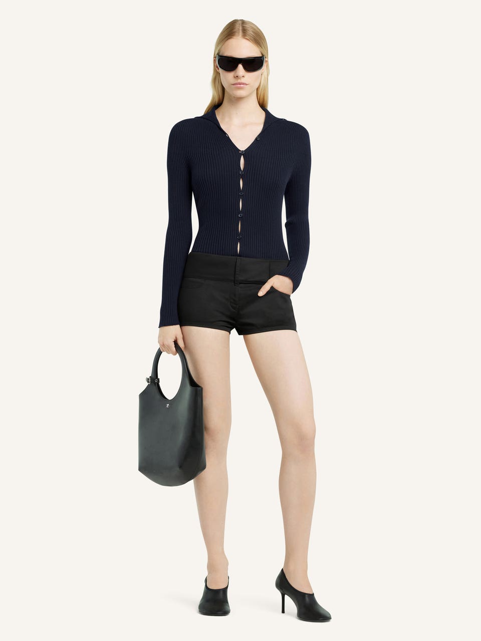 Courrèges CARDIGAN SOLAR EN MAILLE