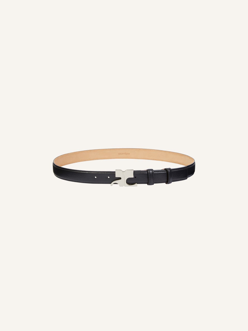 Courrèges CEINTURE AC EN CUIR GRAINÉ