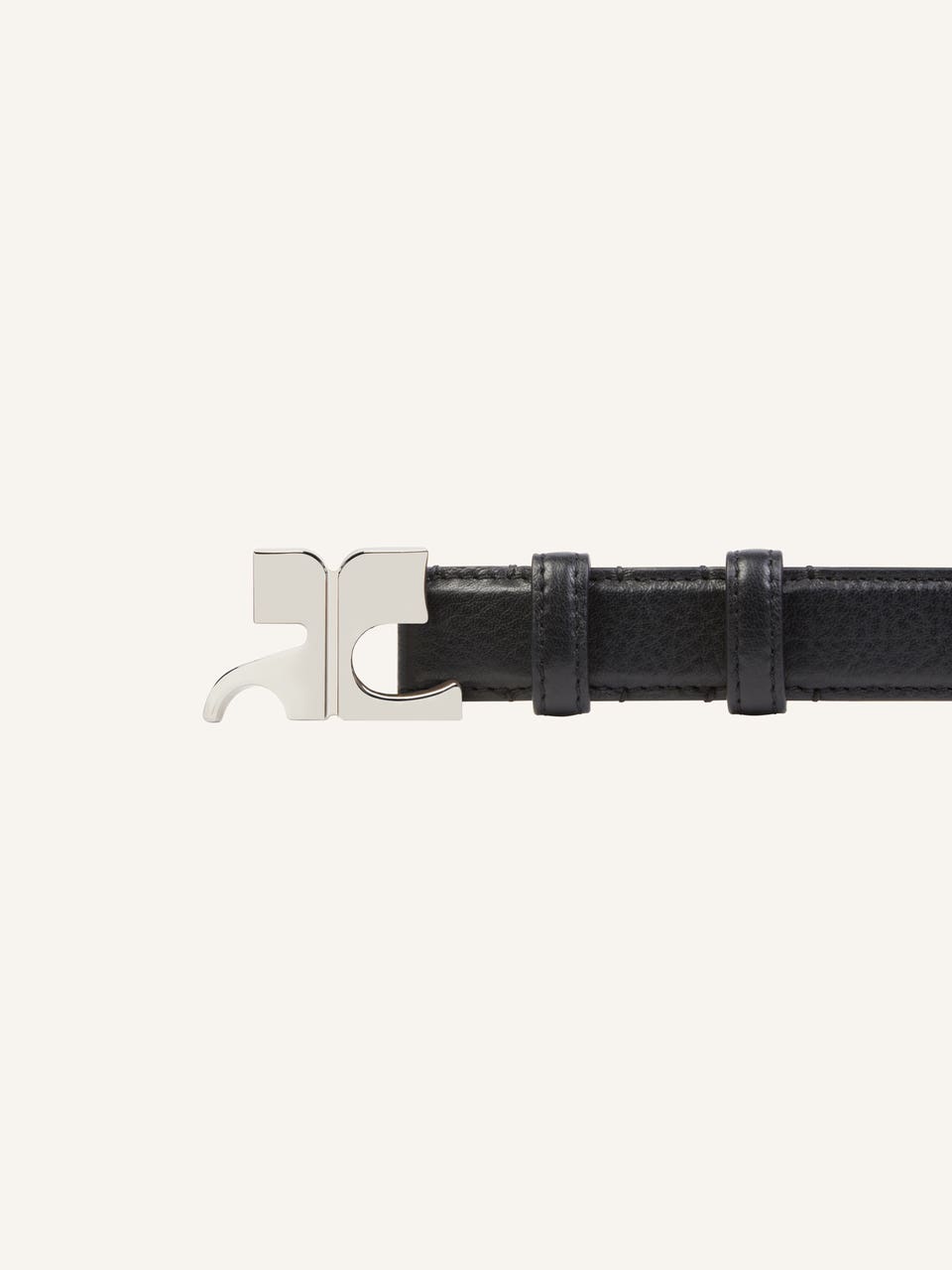 Courrèges CEINTURE AC EN CUIR GRAINÉ