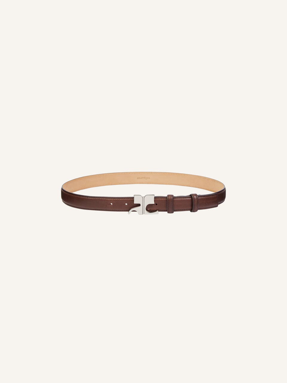 Courrèges CEINTURE AC EN CUIR GRAINÉ