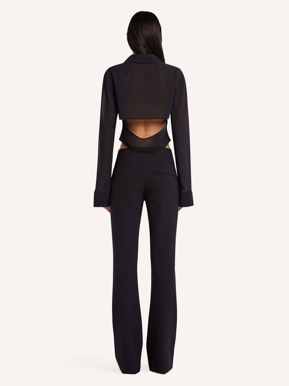 Courrèges CHEMISE COURTE EN COTON 2 POCHES