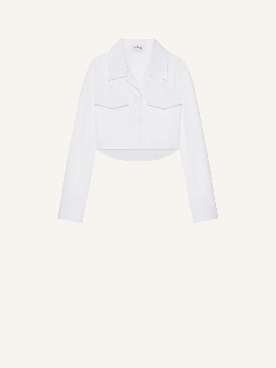 courrèges CHEMISE COURTE EN POPELINE 2 POCHES