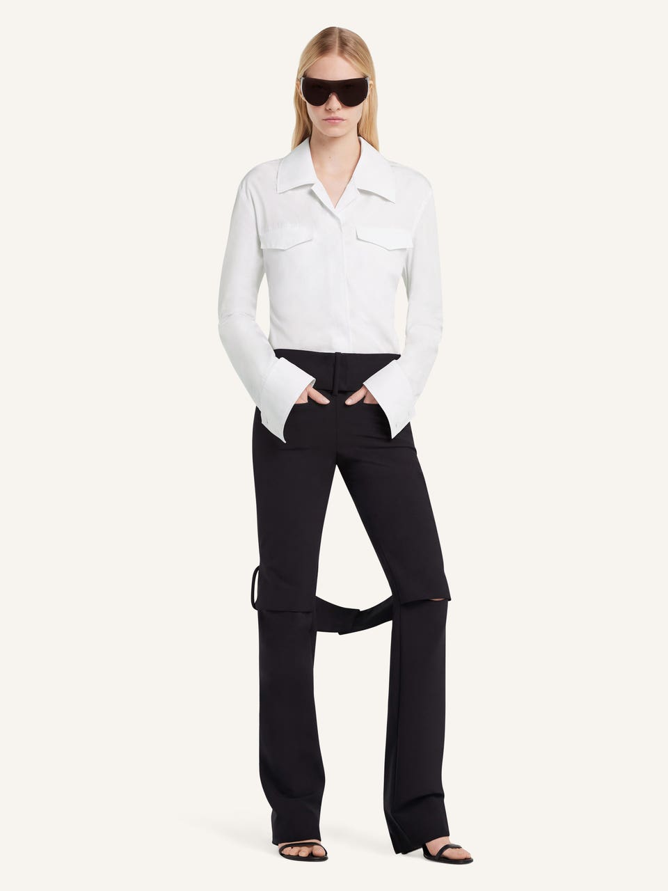 Courrèges CHEMISE EN SATIN 2 POCHES