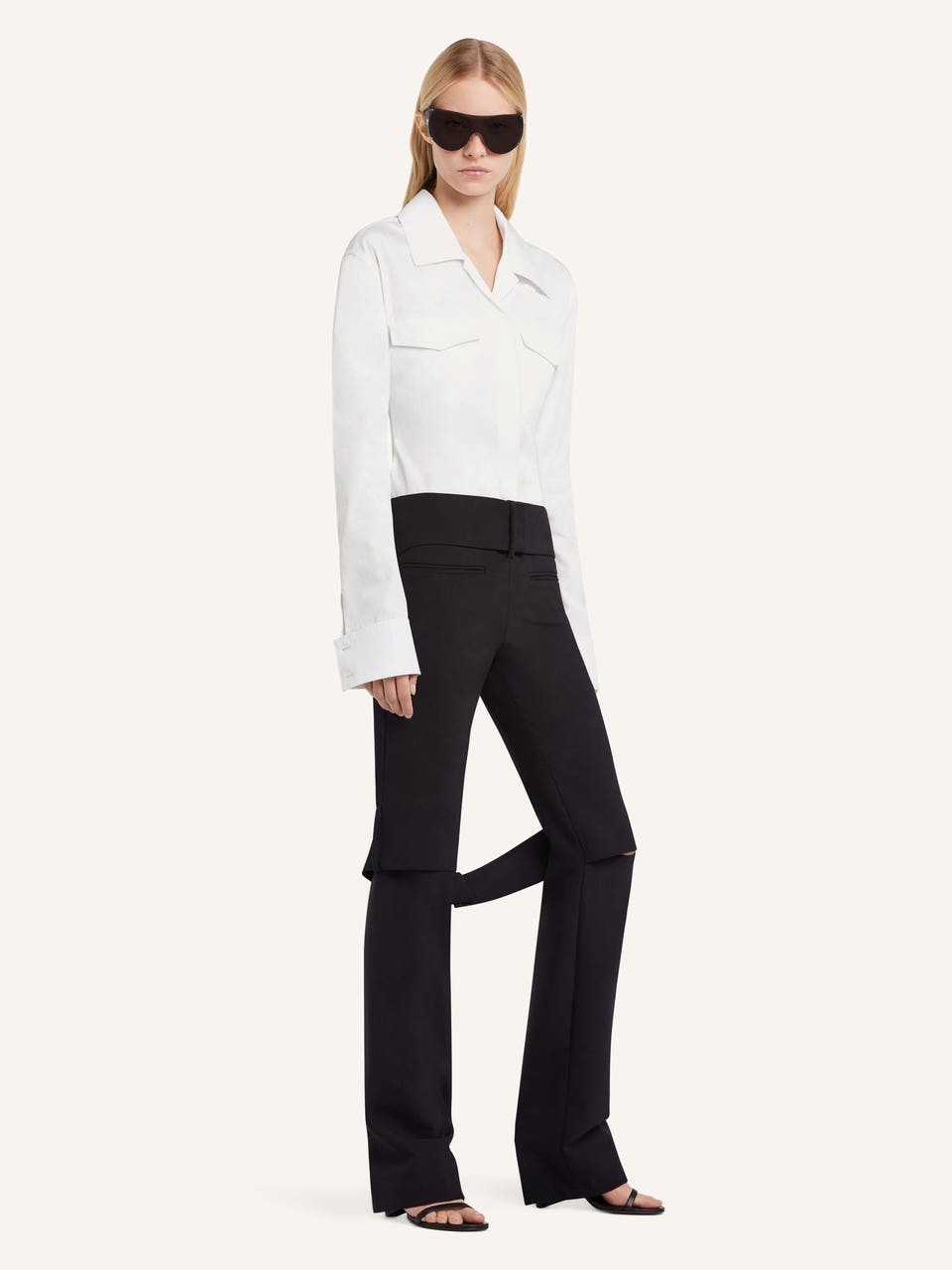 Courrèges CHEMISE EN SATIN 2 POCHES